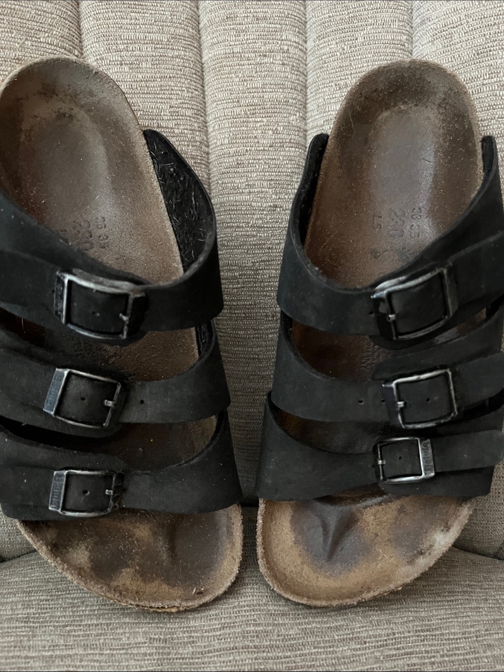 Birkenstock Black Triple-Strap Sandals